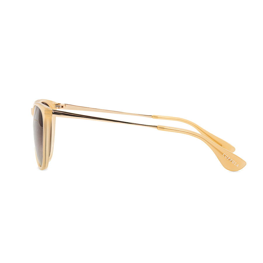 Occhiali da sole Coppola Duna - Aviator da donna, colore sabbia beige | Edizione limitata, polarizzati | Solo 10 unità